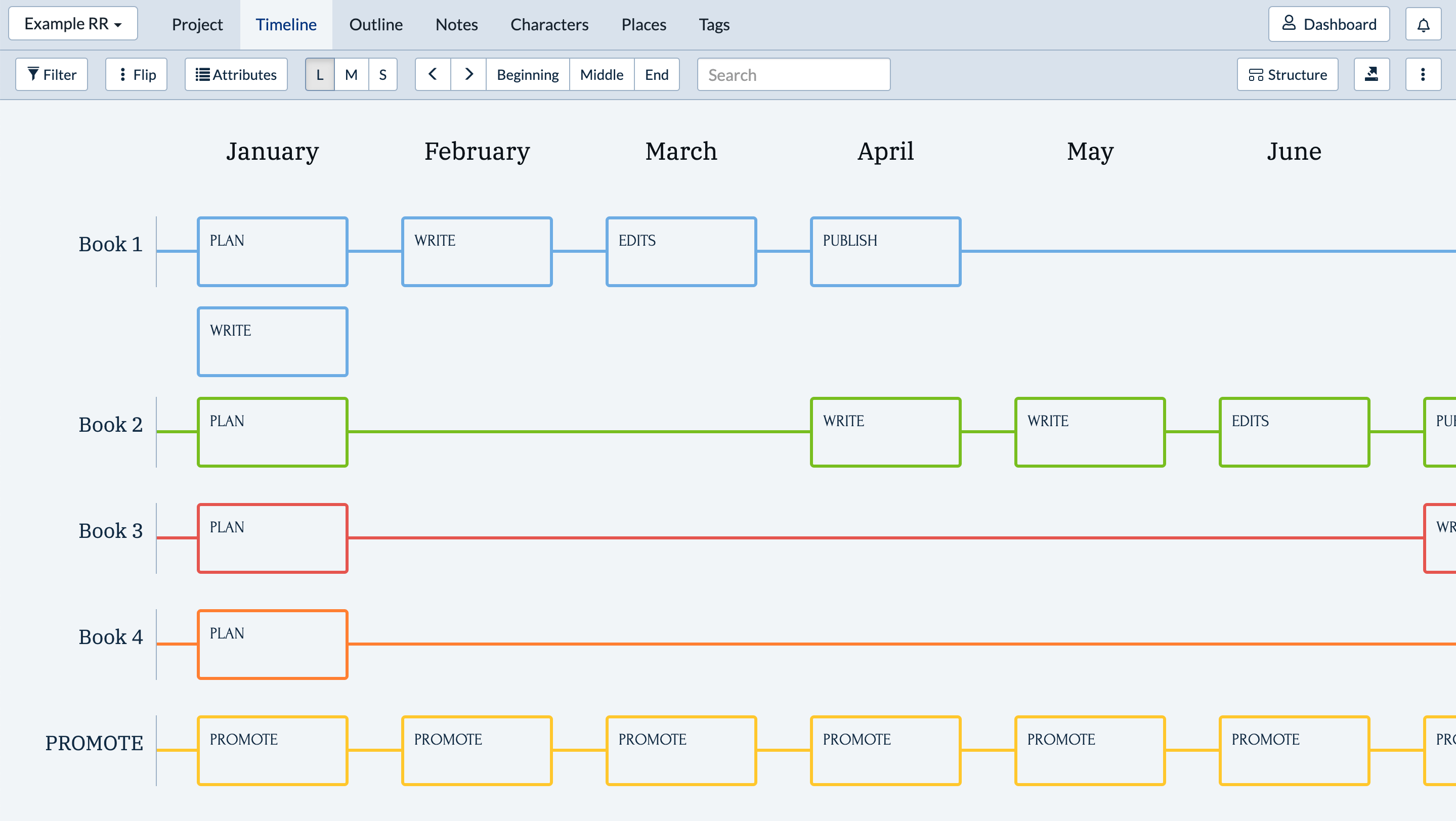 Rapid Release Schedule Plottr rapid-release-schedule-plottr